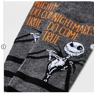 Disney The Nightmare Before Christmas Knee-High Socks, Nightmares Do‎ Come True!